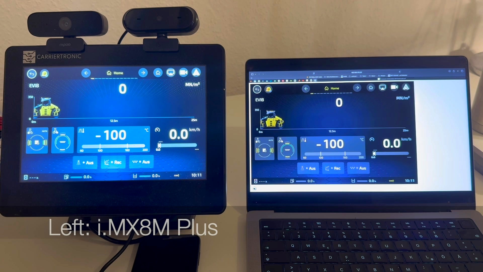 Mobile screen sharing on an embedded display